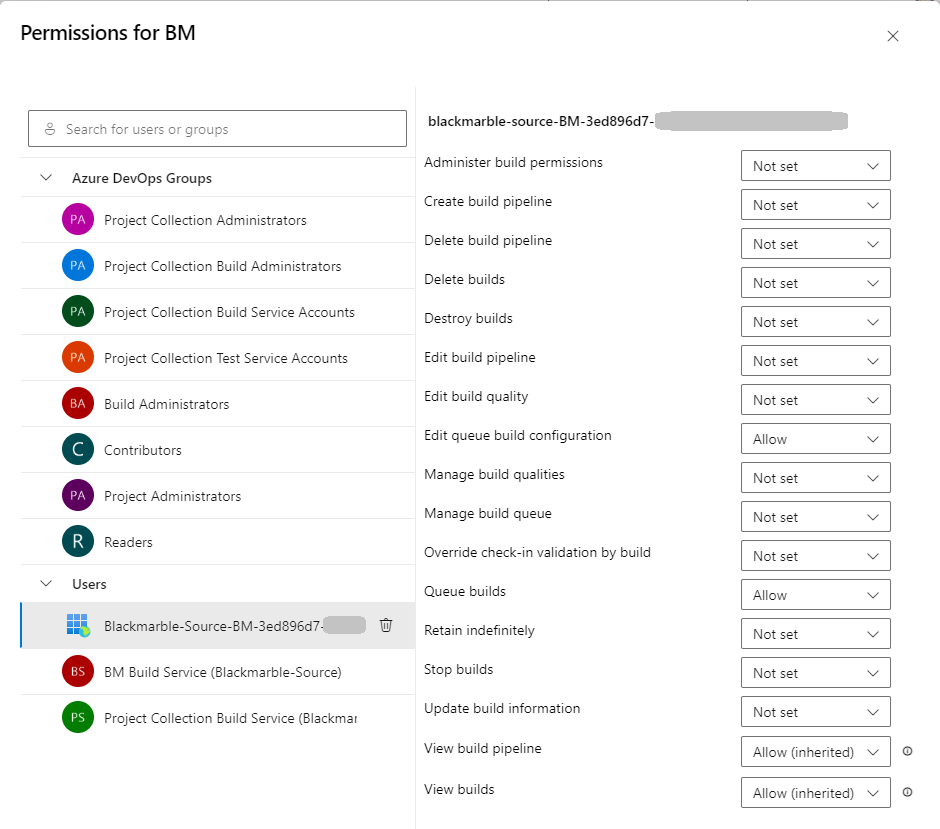 Project level permissions