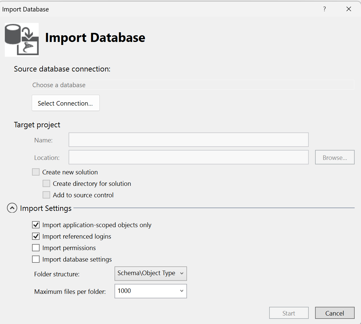 Import Database